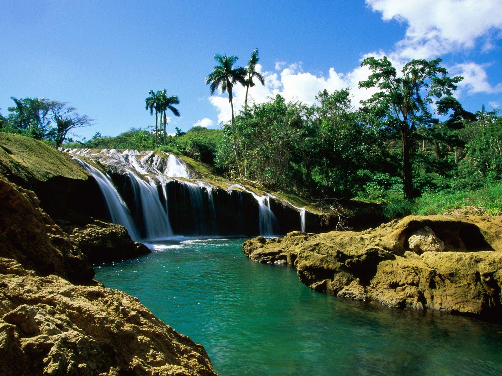 Nature El Nicho Falls, Sierra de Trinidad, Cuba – Wallpapers