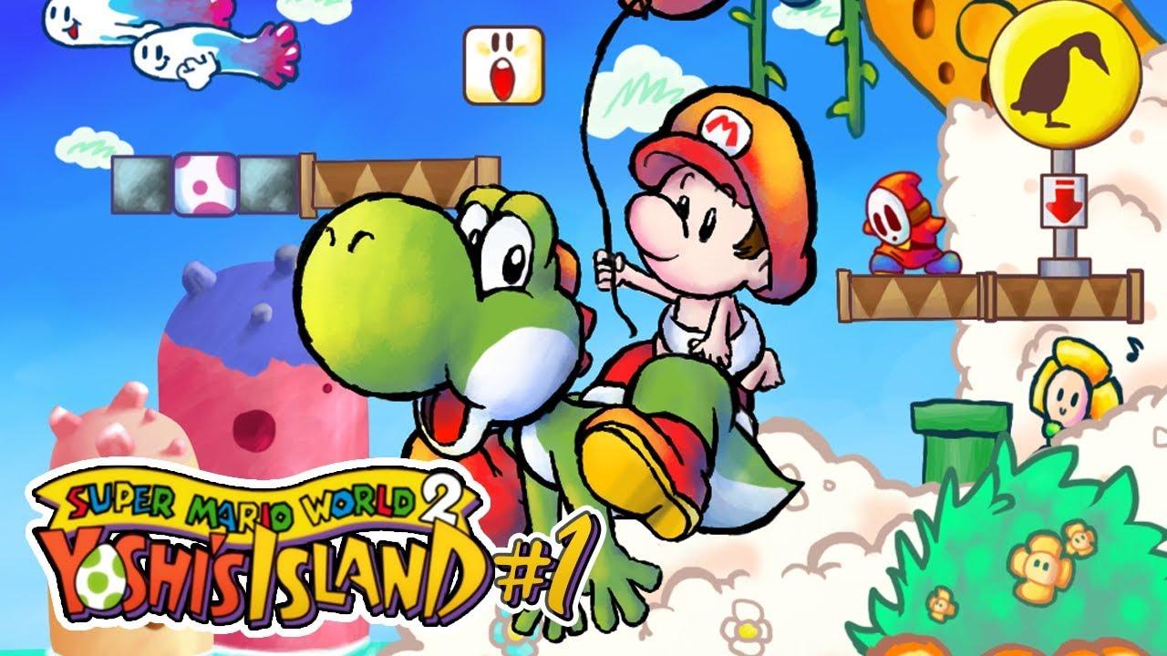 Gameplay do jogo Mario Yoshi Island veja no que deu !!!