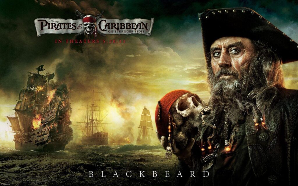 Blackbeard from Pirates of the Caribbean Desk 4K Wallpapers
