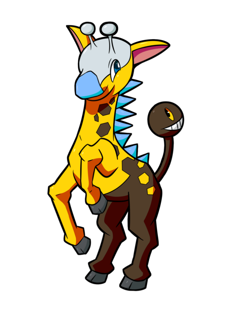Psyched Up Collab Shiny Girafarig by osarumon