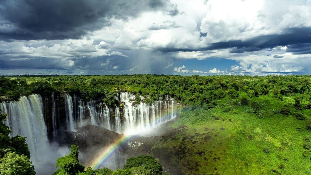 Wallpapers Tagged With Kalandula Falls Angola Forest Nature
