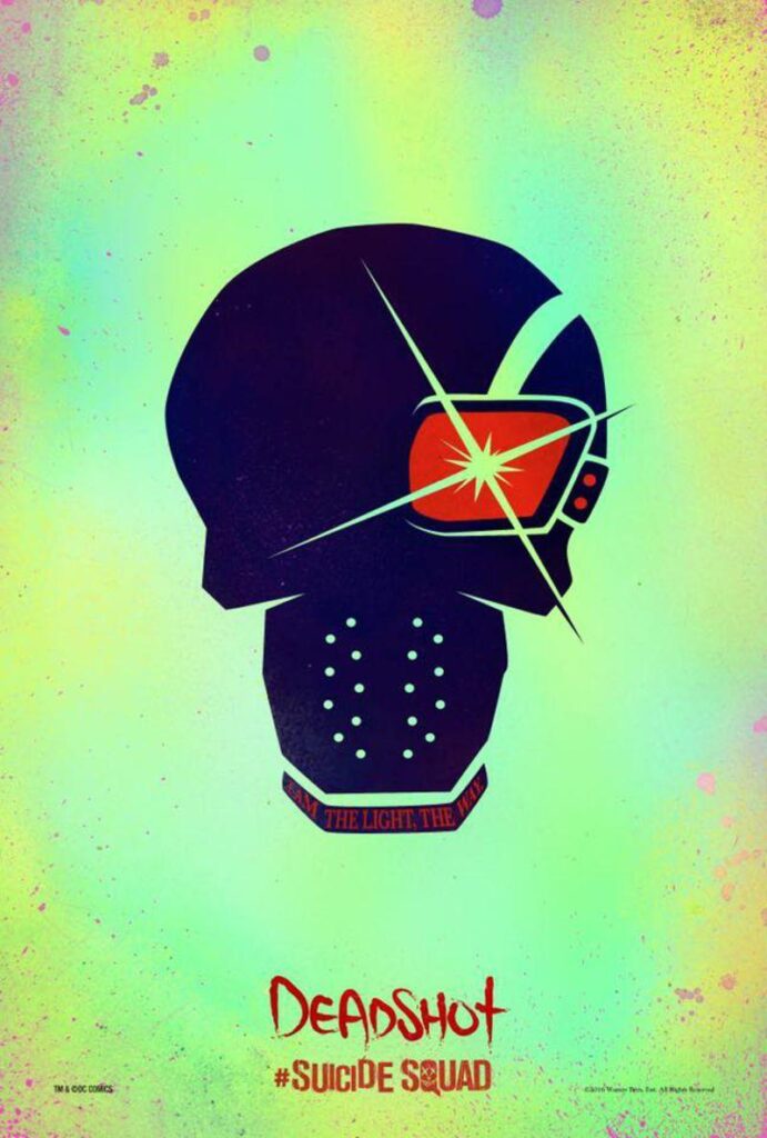 Sweet Deadshot skull poster for Suicide Squad