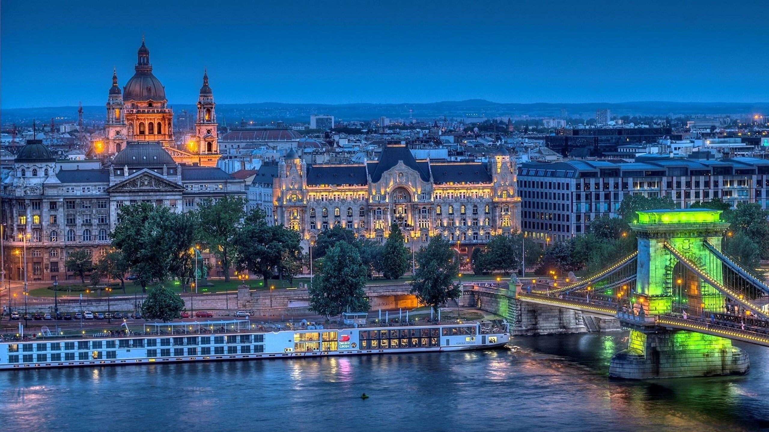 Europe Budapest Sky World Hungary River 2K Wallpapers, Desktop