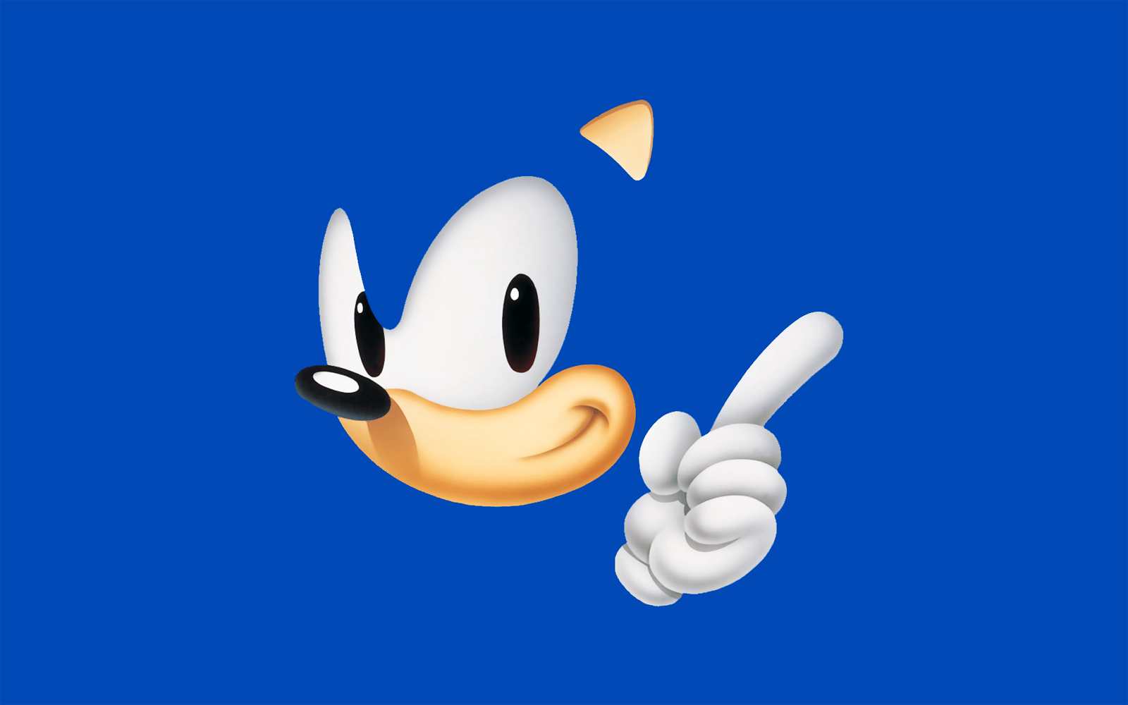 Sonic The Hedgehog Blue Minimal 2K Wallpapers