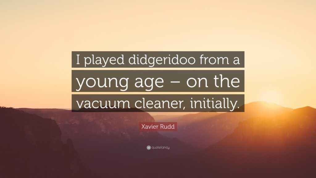 Xavier Rudd Quote “I played didgeridoo from a young age – on the