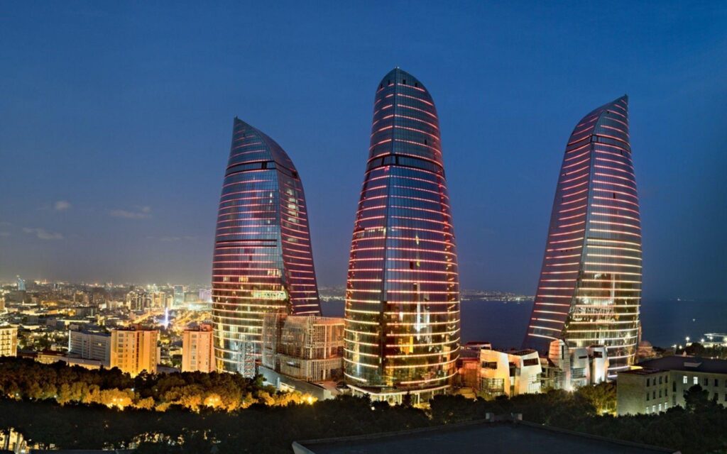 SimplyWallpapers Azerbaijan Baku architecture buildings