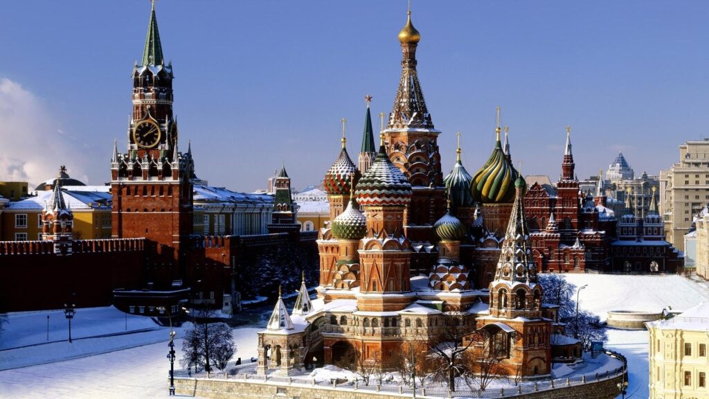 Download wallpapers moscow, kremlin, red square, russia