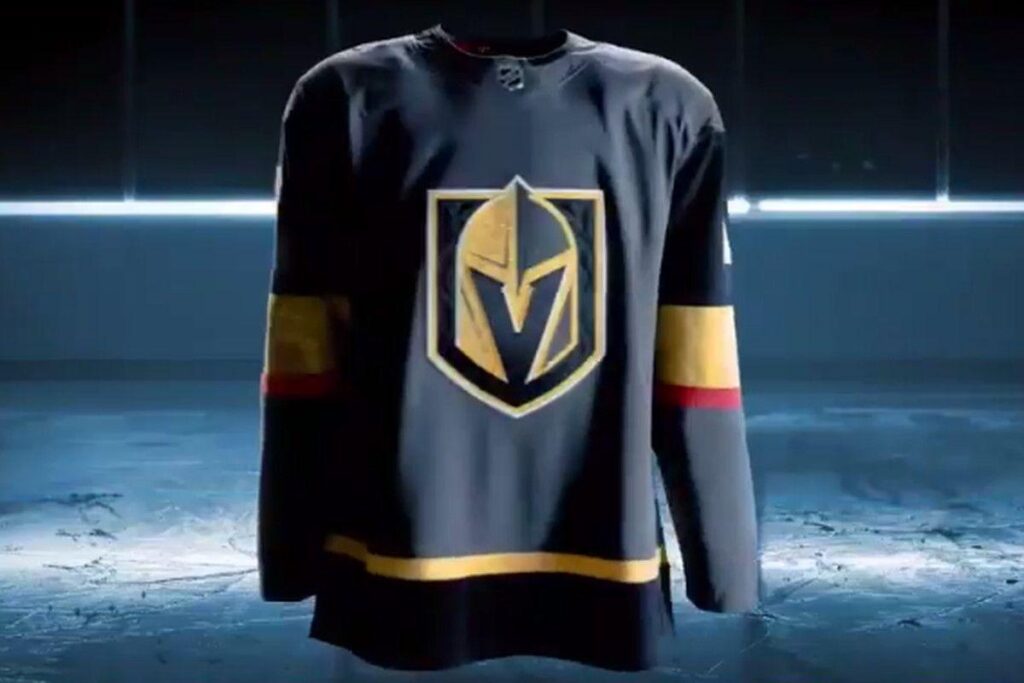 Vegas Golden Knights reveal first home jersey at Adidas event