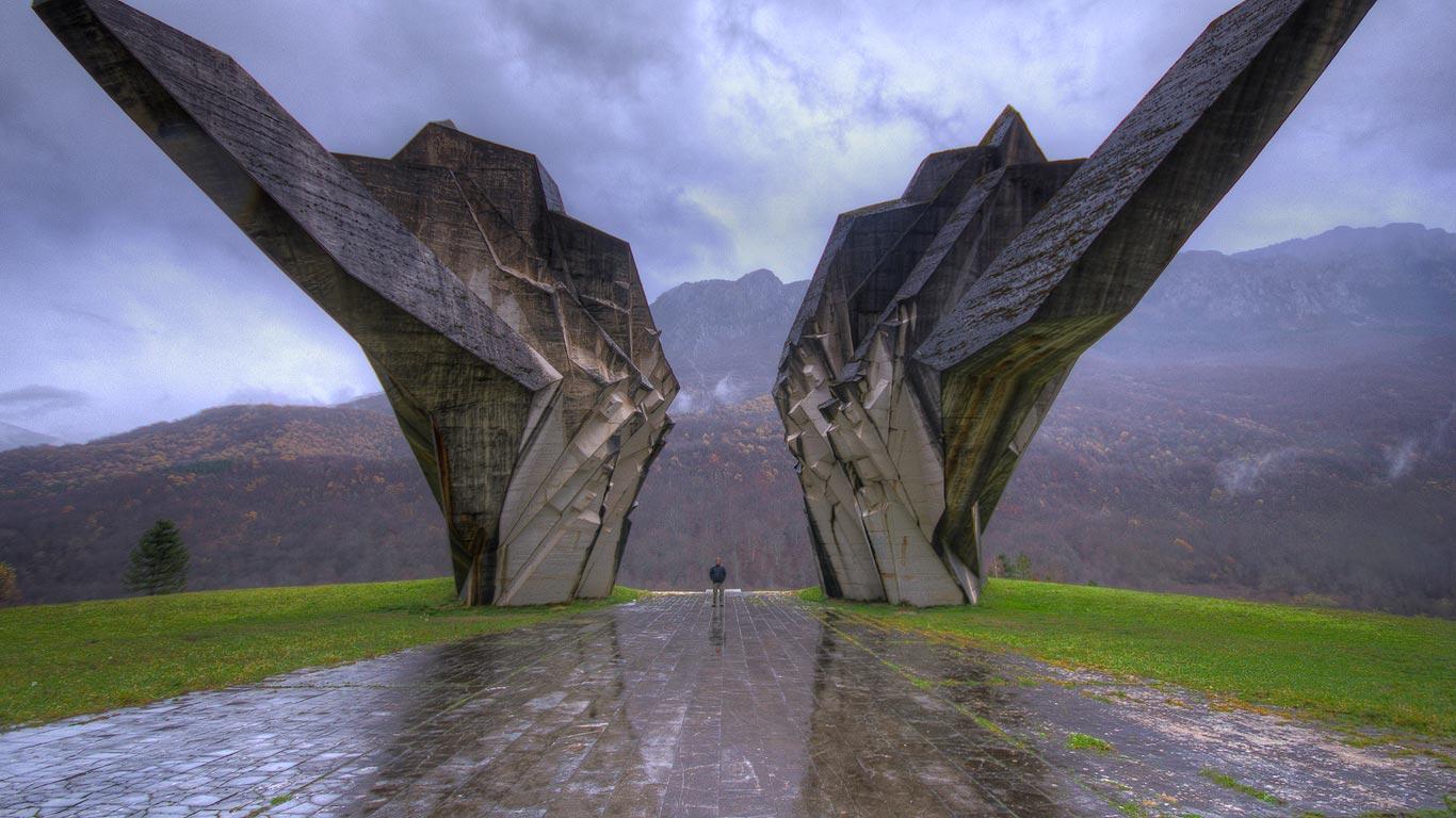 World War II monument, Sutjeska National Park, Bosnia and