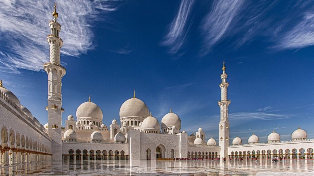 Sheikh Zayed Mosque in Abu Dhabi, United Arab Emirates 2K desktop