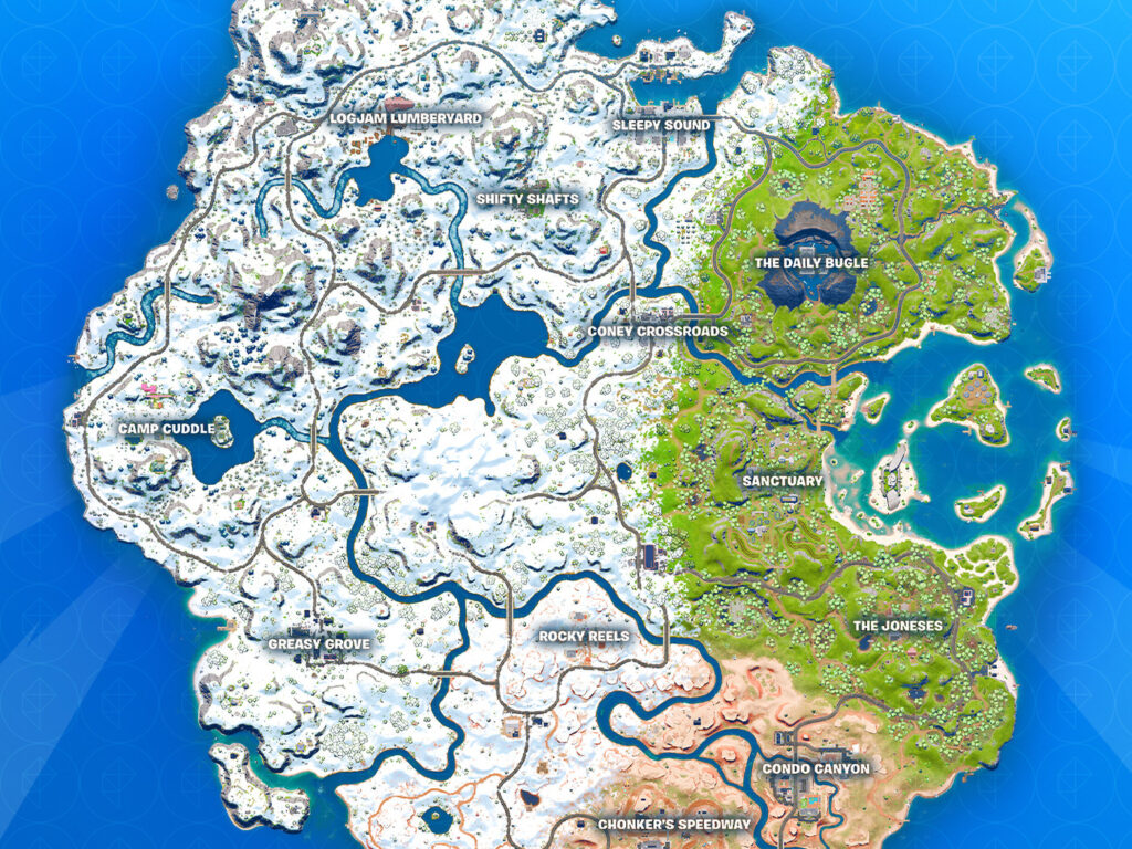 Fortnite map – Chapter Season Flipped