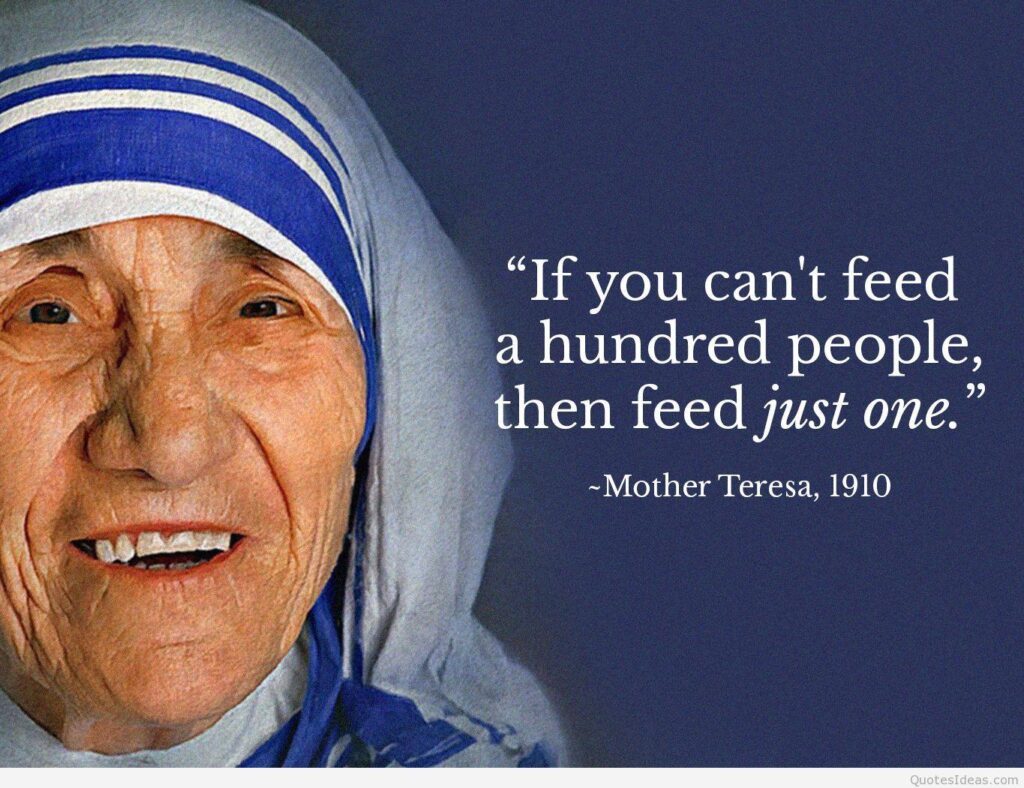 Best Mother Teresa quotes sayings with pics Wallpaper