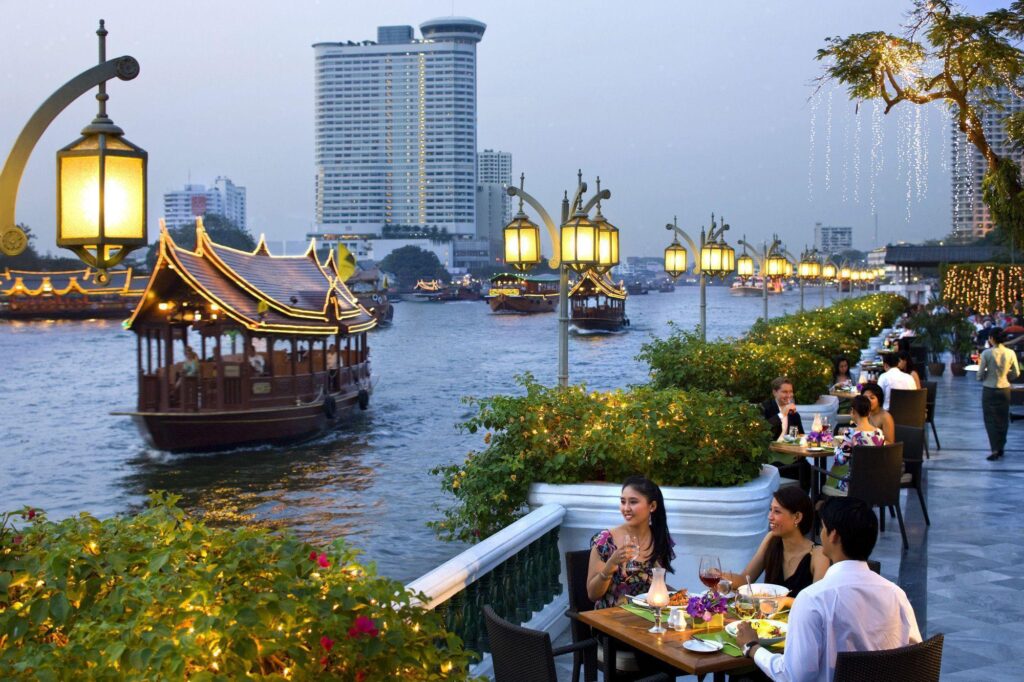 Relax on the waterfront in Bangkok, Thailand wallpapers and Wallpaper