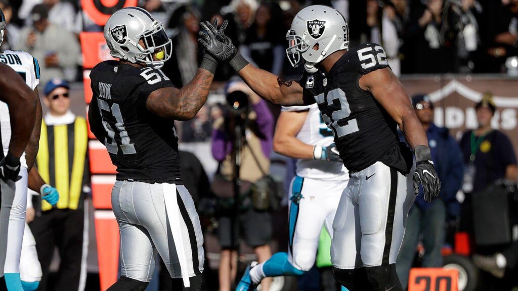 Khalil Mack and Bruce Irvin miss practice because of rest day
