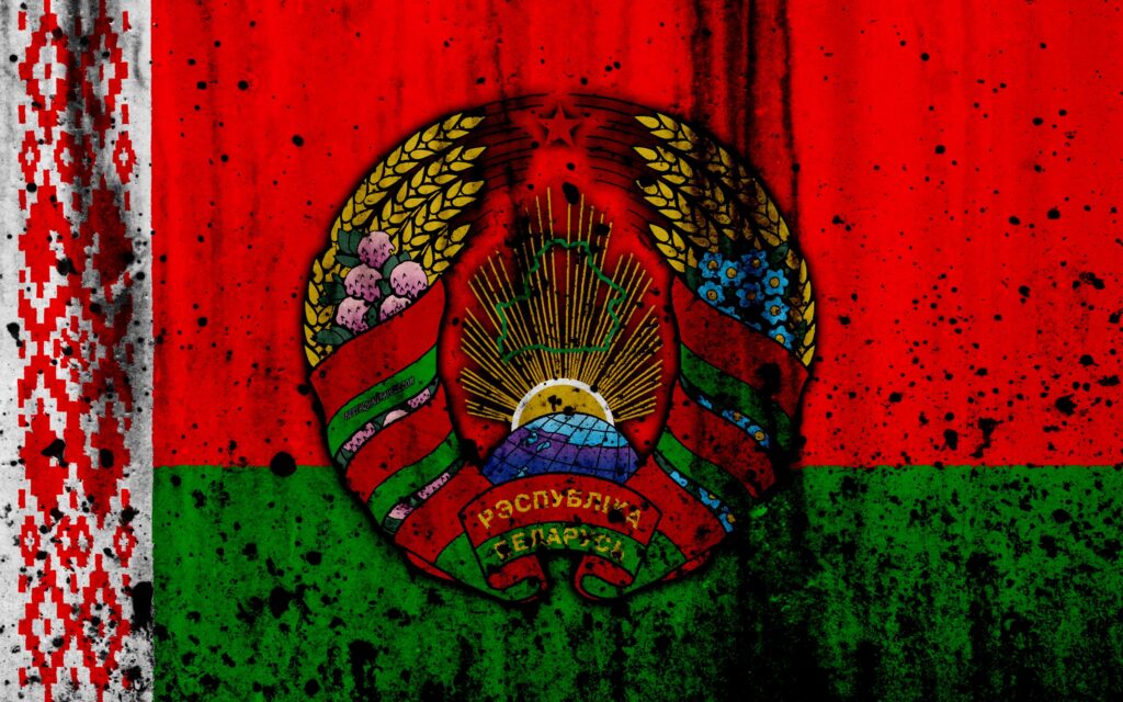 Download wallpapers Belarusian flag, k, grunge, flag of Belarus