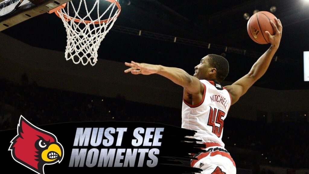 Louisville’s Donovan Mitchell Winds Up For Huge Alley Oop Dunk
