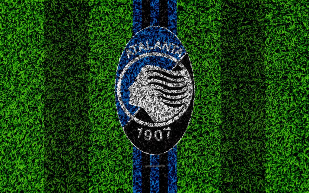 Download wallpapers Atalanta BC, k, logo, football lawn, Italian