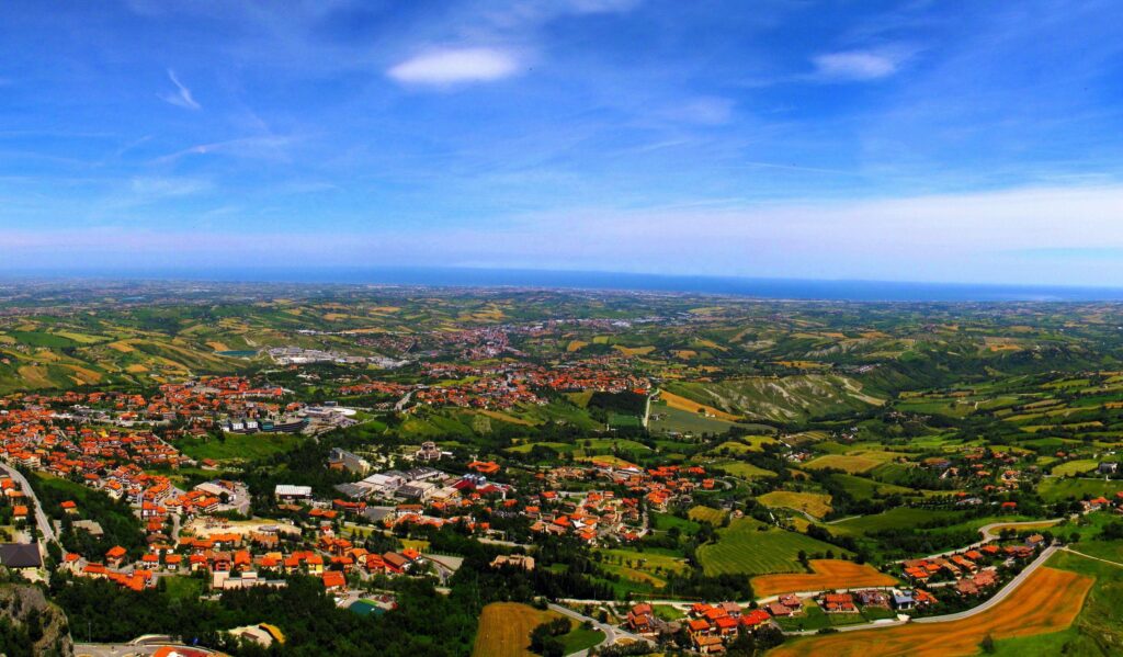 Wallpapers Republic of San Marino Sky Horizon From above
