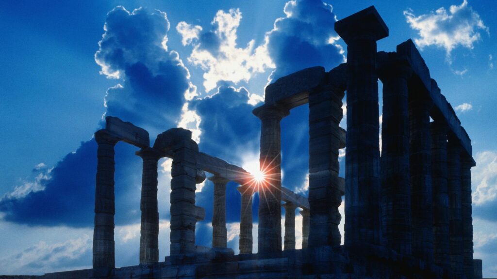 Ancient temple in Athens wallpapers and Wallpaper