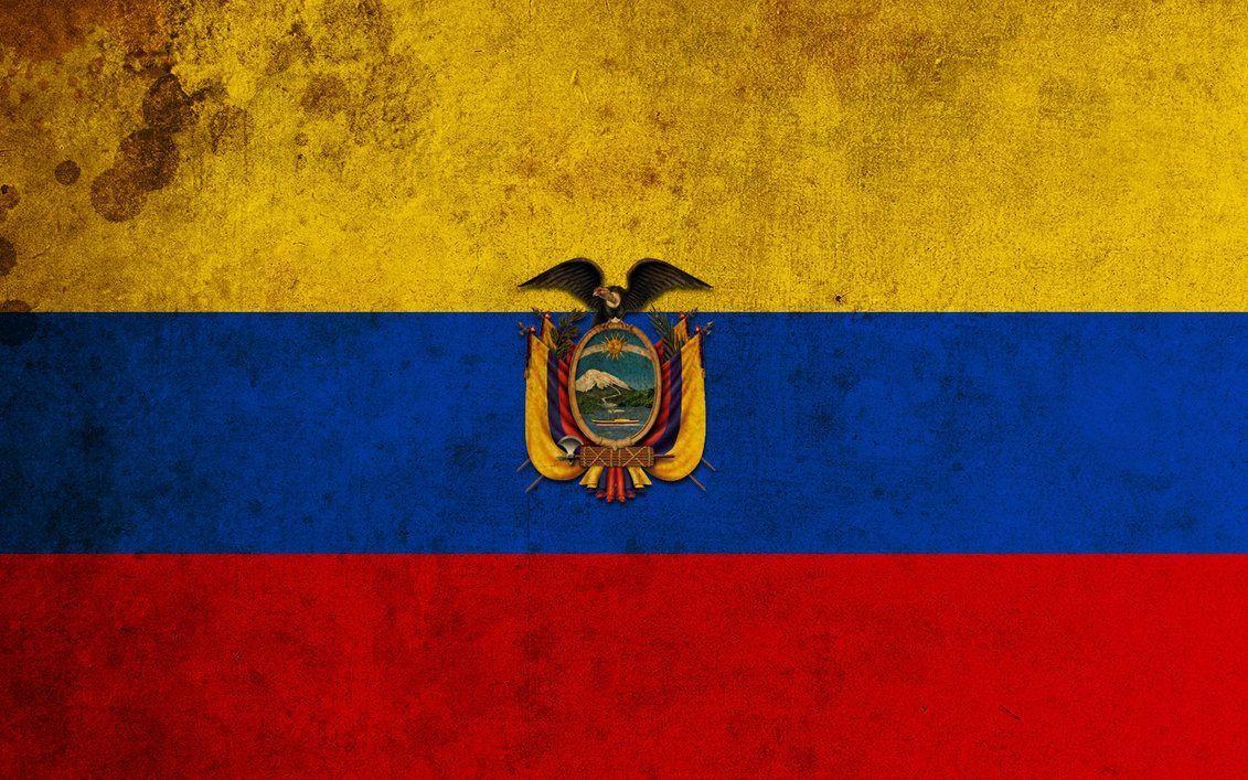 Grunge ecuador flag by fuzzynoise