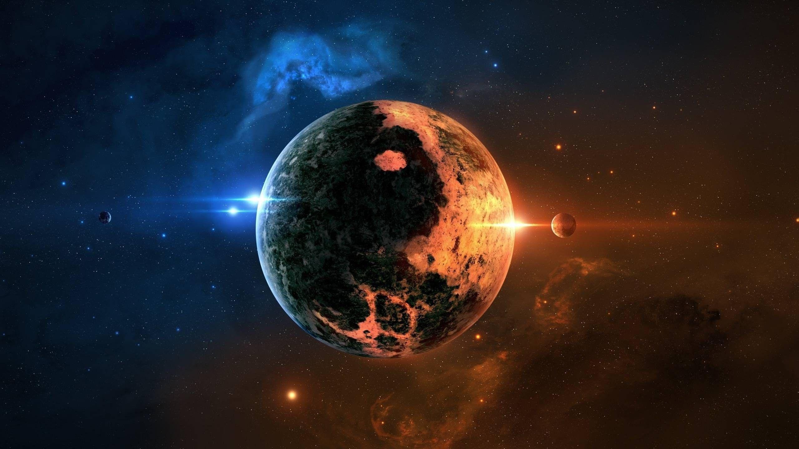 Space Art, Planet, Space, Yin And Yang Wallpapers 2K | Desk 4K and