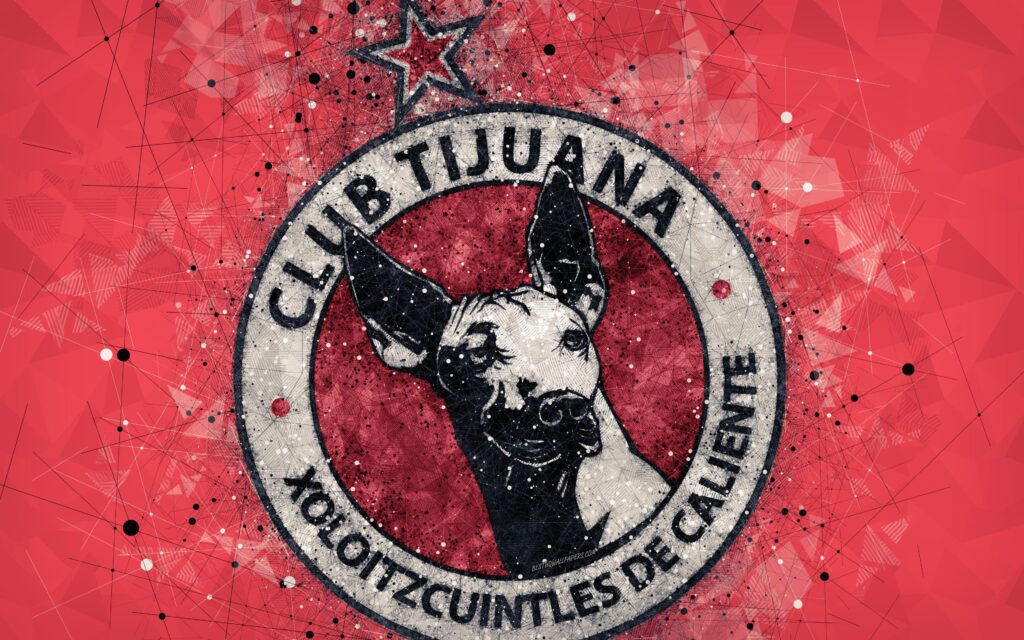 Download wallpapers Club Tijuana, k, geometric art, logo, Mexican