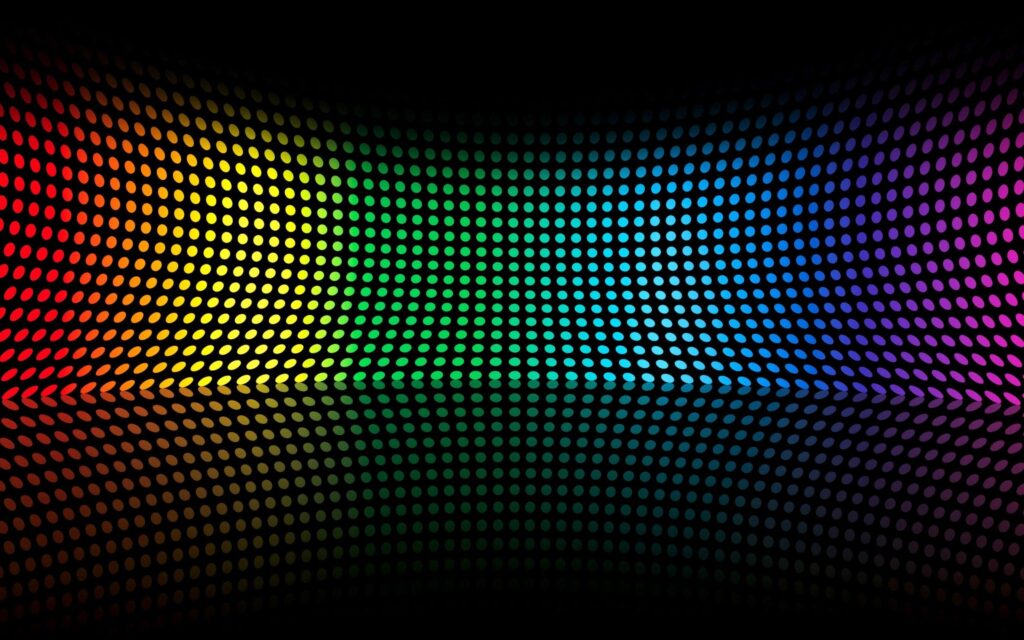 Colorful Curved Disco Light Wallpaper