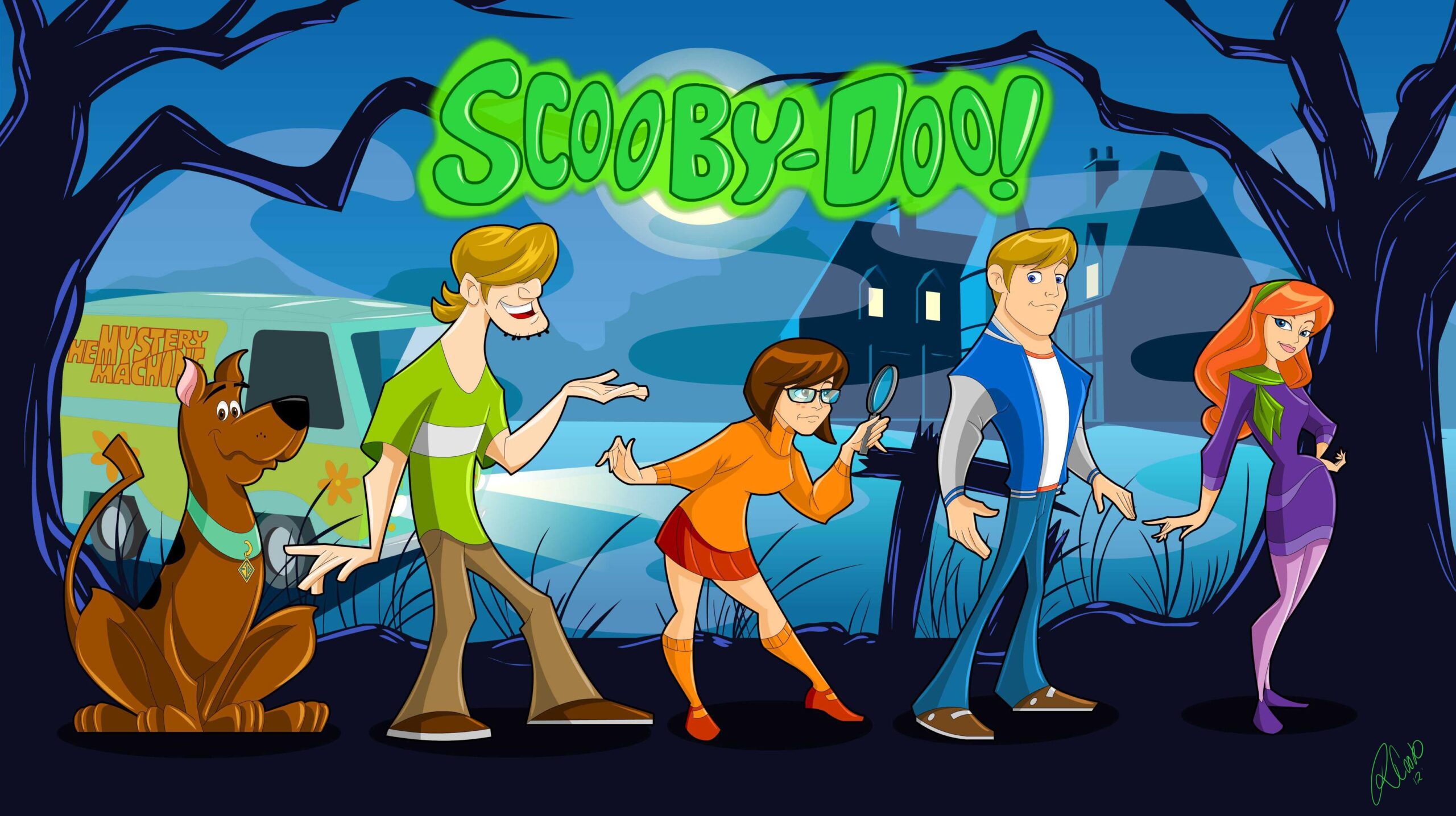Scooby Doo Gang Shaded Final Cartoon 2K Wallpaper for HTC One M
