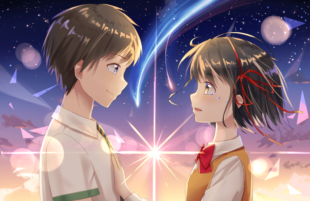 Anime Your Name Mitsuha Miyamizu Taki Tachibana Kimi No Na Wa