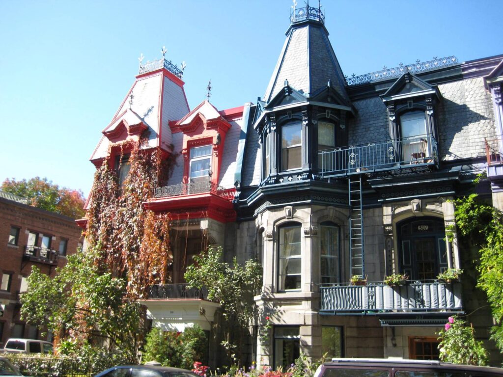St Louis square homes in Montreal city