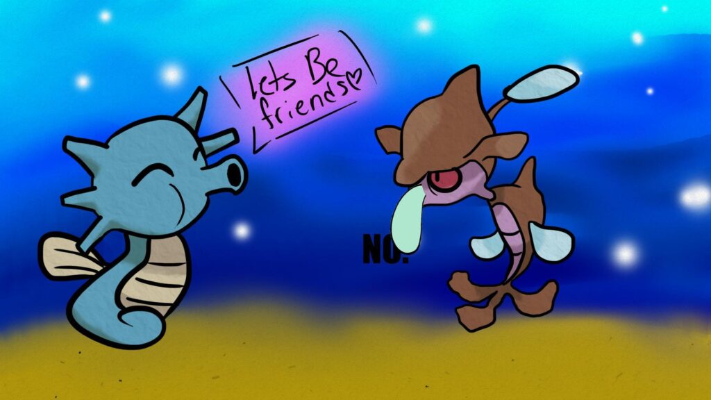 How I imagine seahorse pokemon will interact