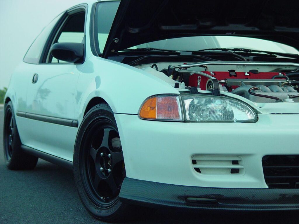 WallpaperHonda Civic White EG Hatchback