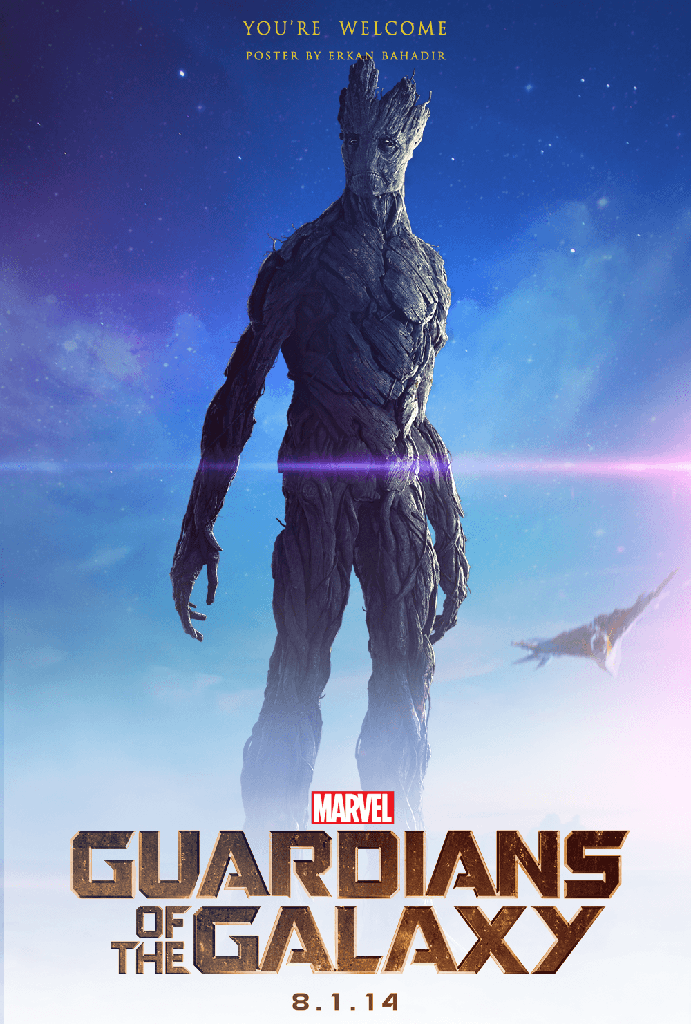 Guardians of the Galaxy Groot Poster by erkanbahadir