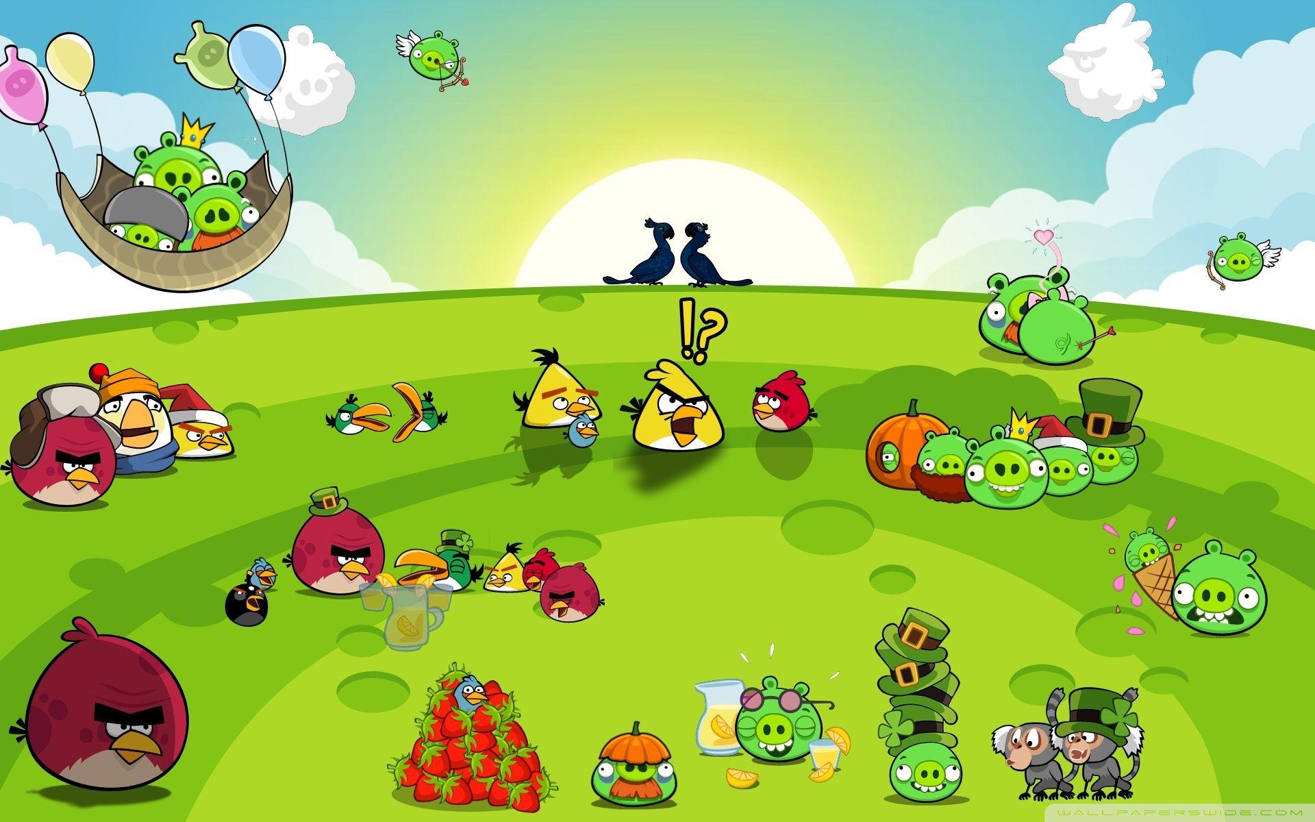 Angry Birds Party 2K desk 4K wallpapers