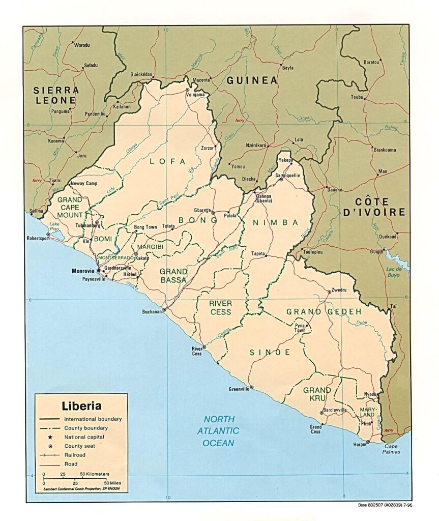 Liberia Maps