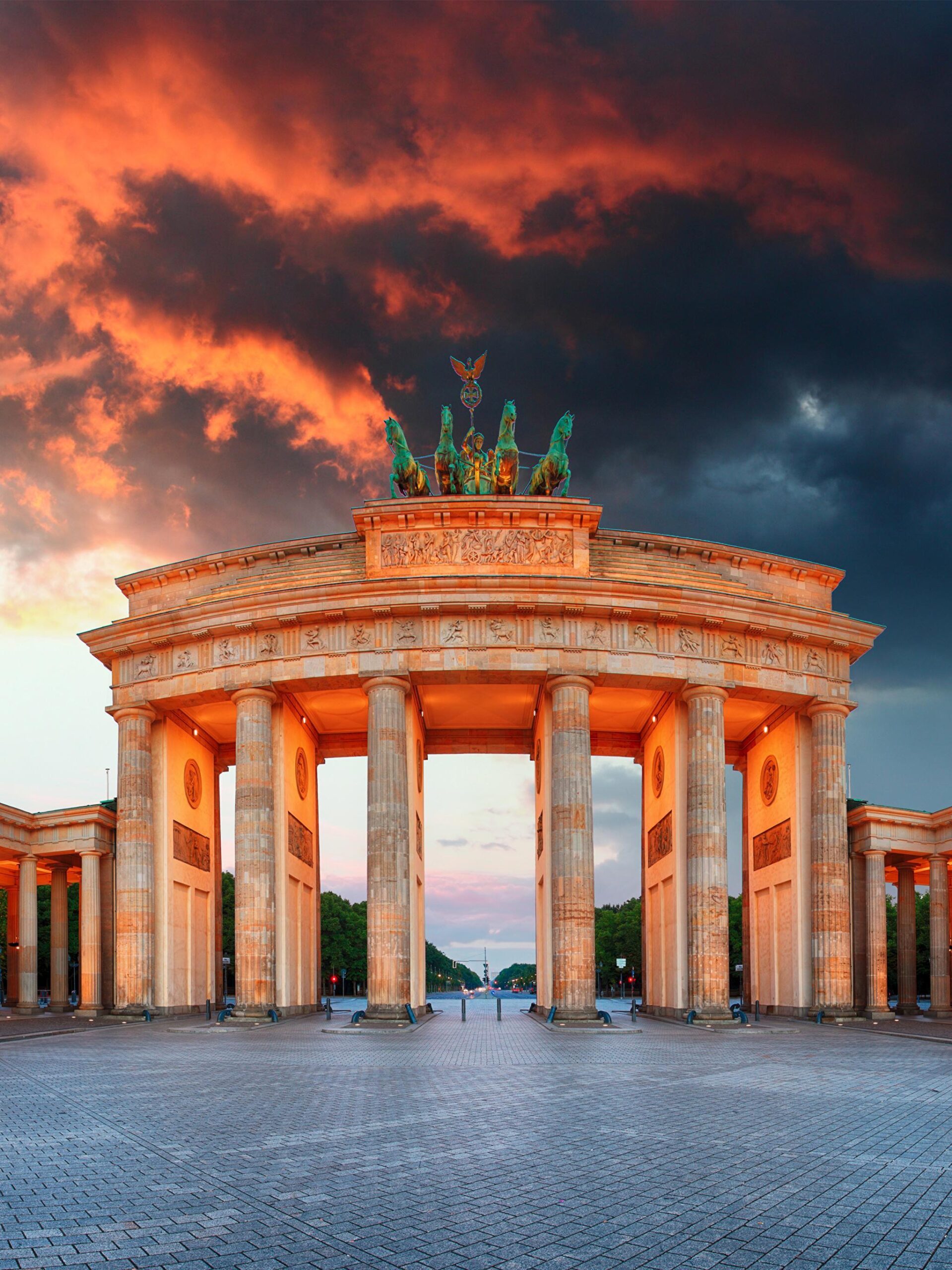 Photos Berlin Germany Town square Column Brandenburg Gate