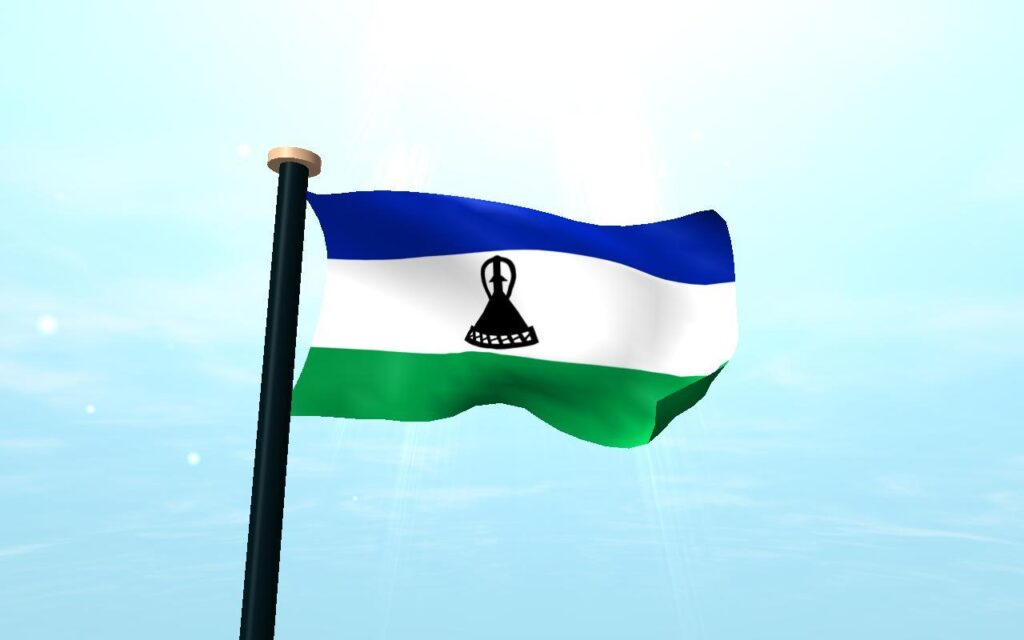 Lesotho Flag D Free Wallpapers for Android