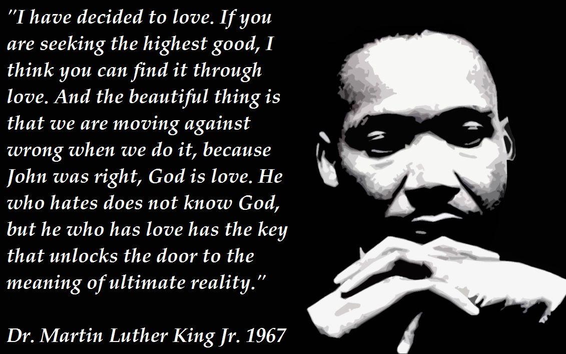 Martin Luther King Jr His own words on love, hate and speech