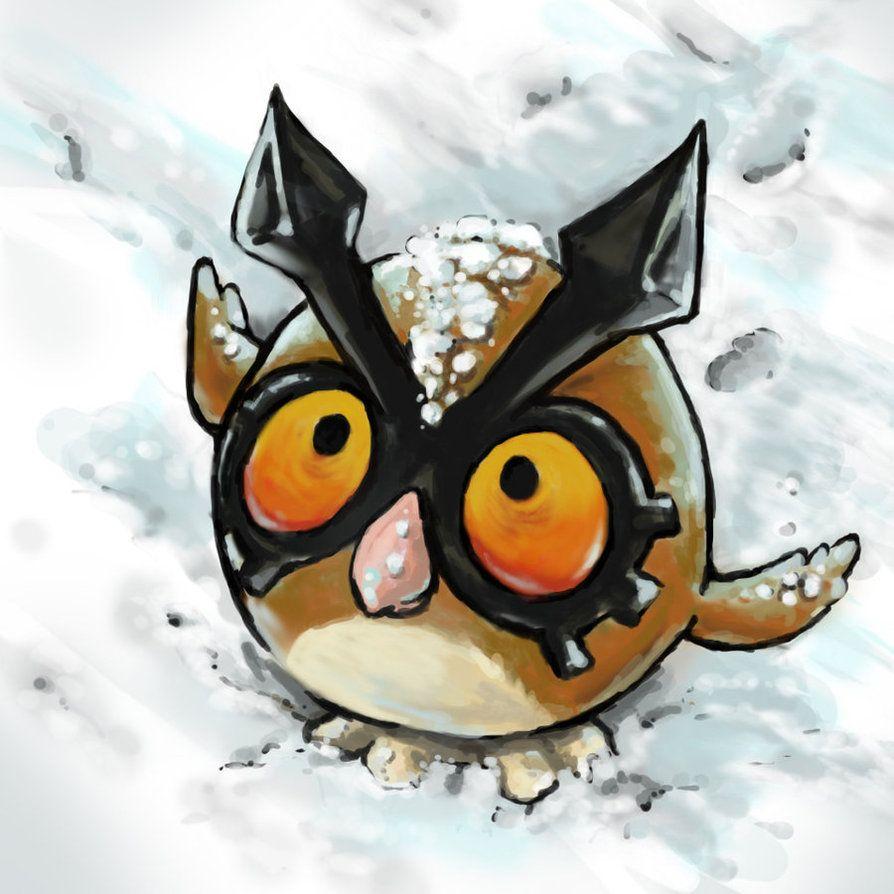 Hoothoot in the Snow by Puppy