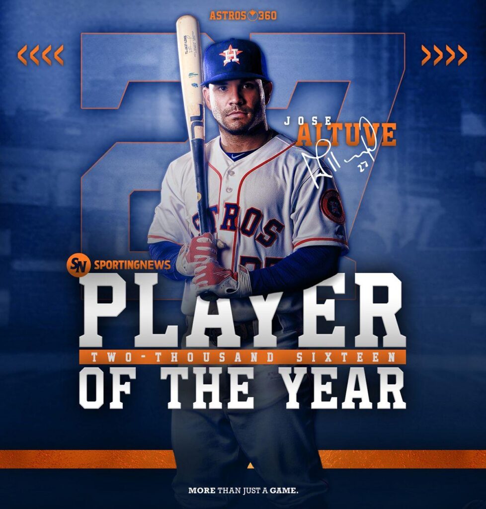 Wallpaper Jose Altuve, Player of the Year on Behance
