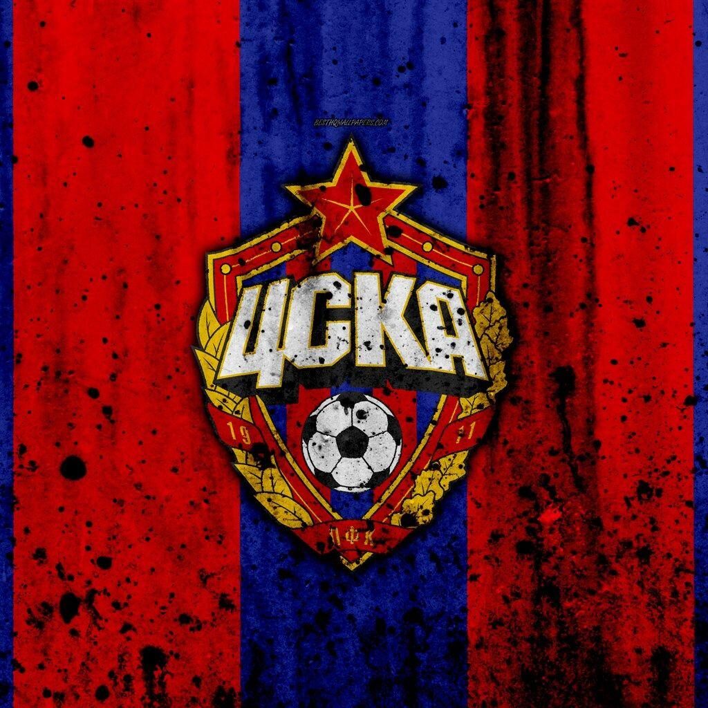 Download wallpapers k, FC CSKA Moscow, grunge, Russian Premier