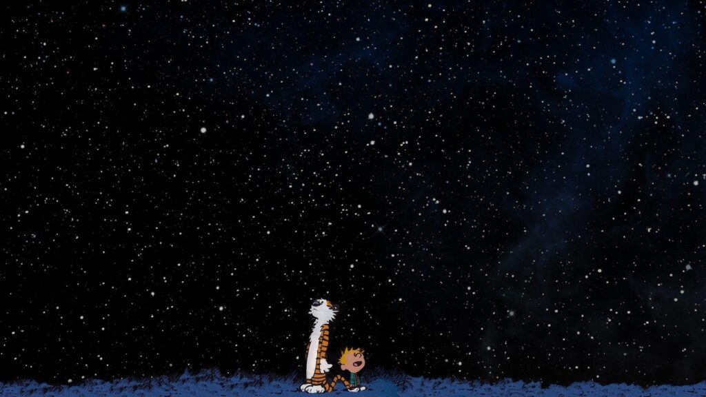 Calvin And Hobbes, Space, Stars Wallpapers 2K | Desk 4K and Mobile