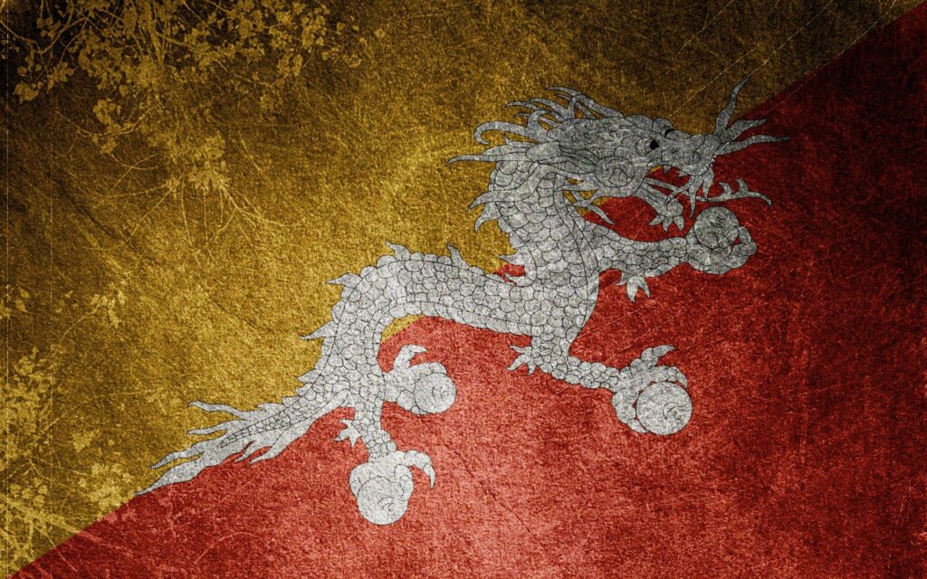 Flag Of Bhutan 2K Wallpapers