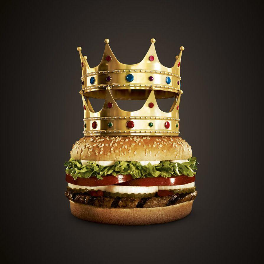 Burger With King Crown Smartphone Wallpapers Themes
