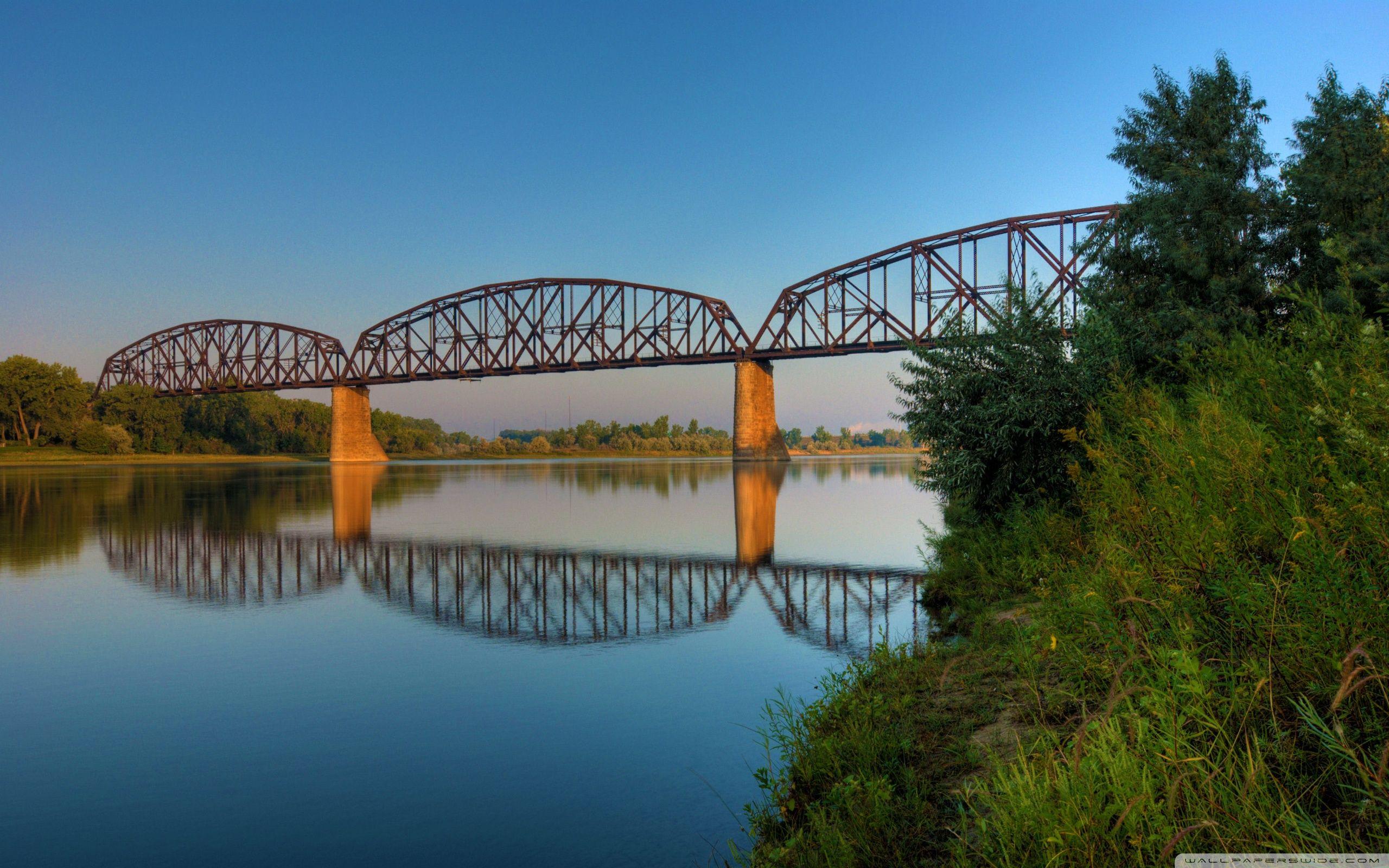 Northern Pacific Railroad Bridge at Bismarck, North Dakota ❤ K HD