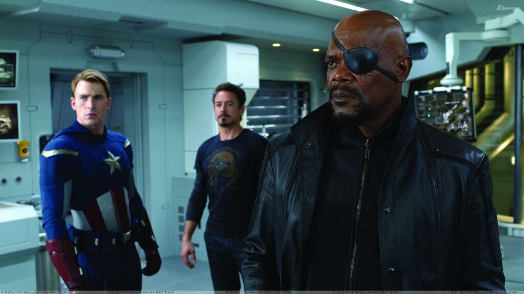 The Avengers – Samuel L Jackson As Nick Fury Gun In Hand Wallpapers