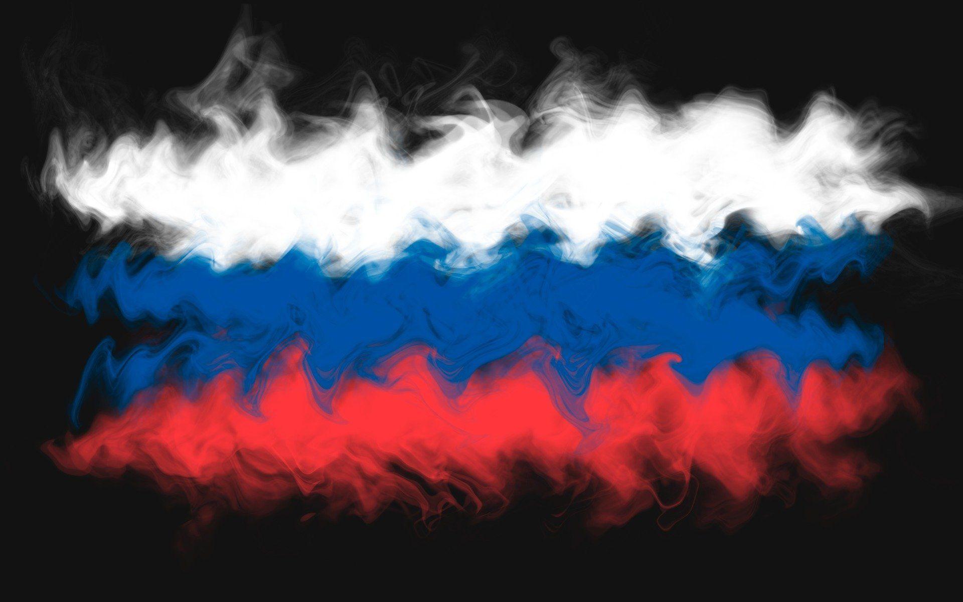 Russia flag smoke tricolor abstract russia 2K wallpapers