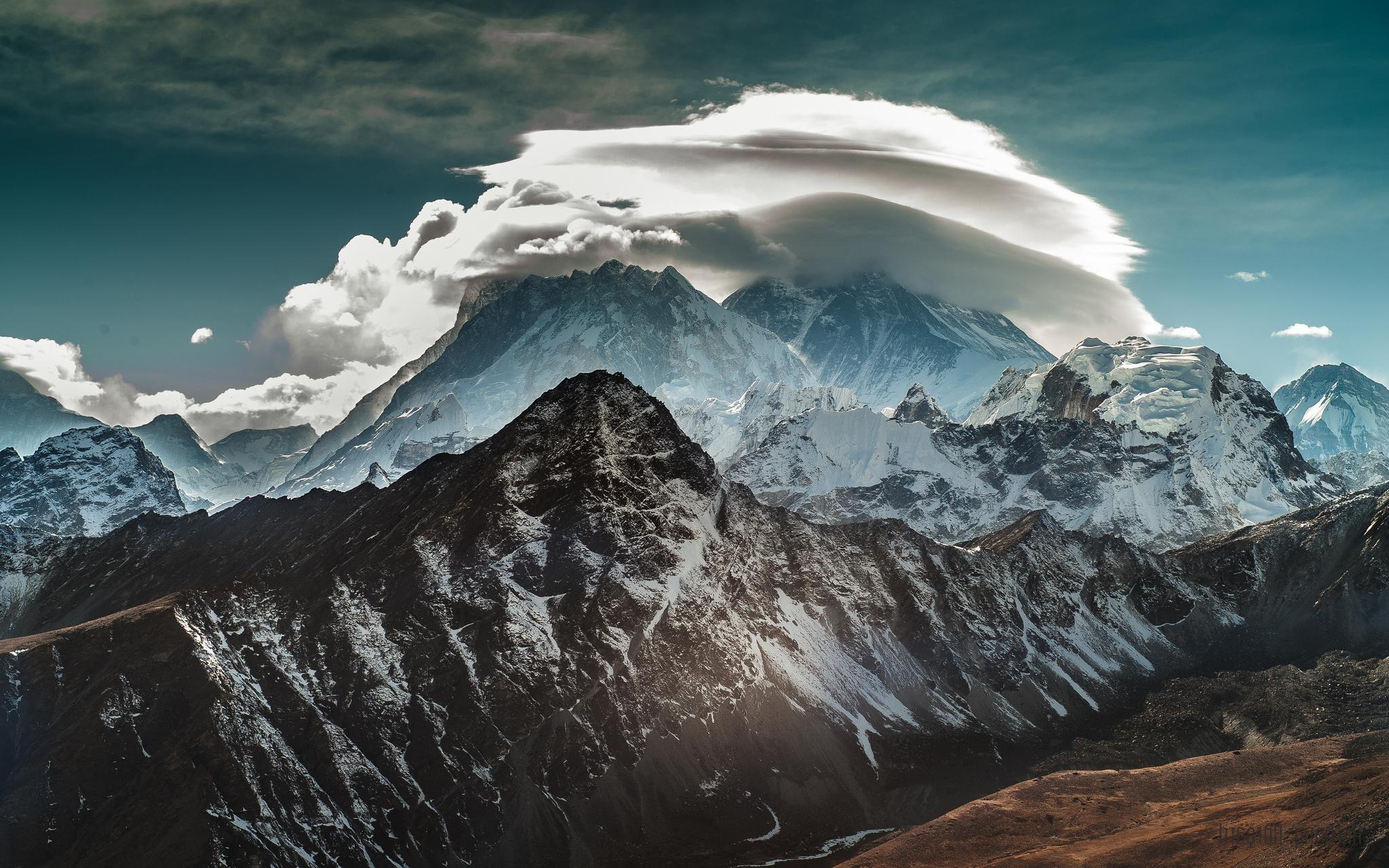 Mountain landscape clouds wallpapers and backgrounds