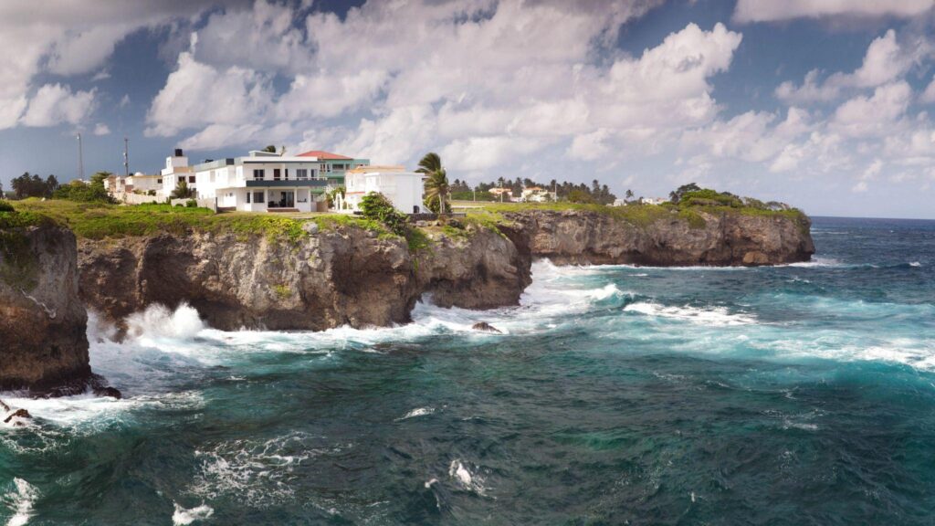 Sea Breeze’, Dominican Republic, Cabrera, Cliffs widescreen