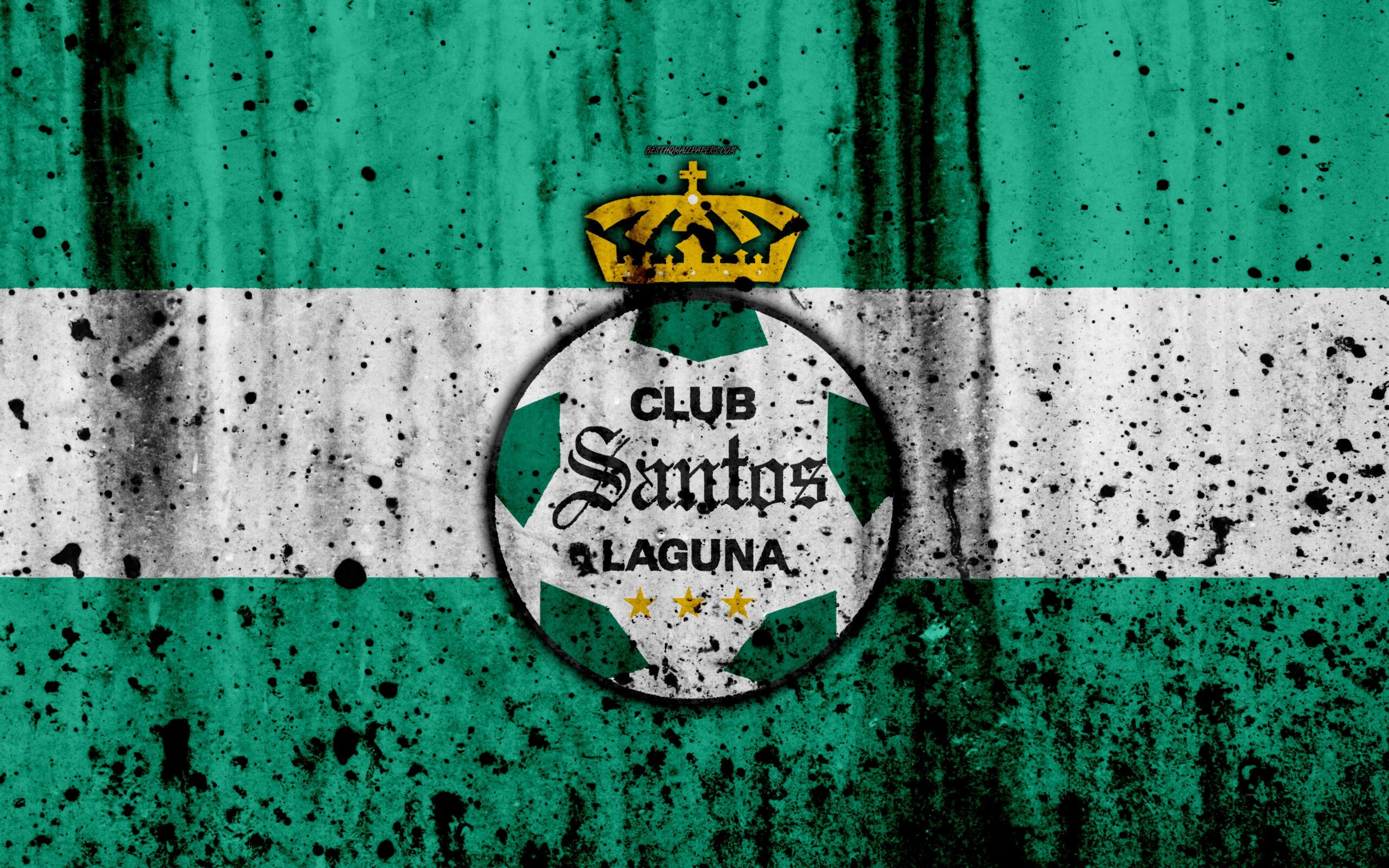 Download wallpapers k, FC Santos Laguna, grunge, Liga MX, soccer